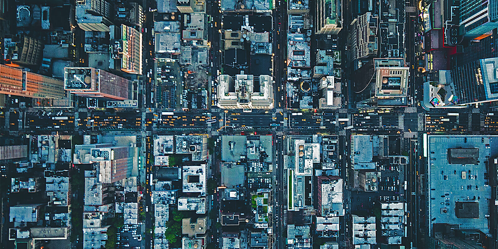Bird's Eye View of the Metro City